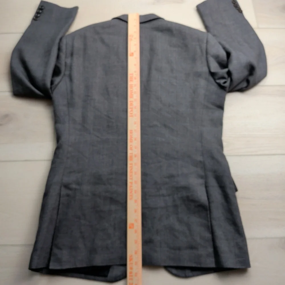 J Crew Ludlow Blazer Sport Coat‎ Mens 40R Linen Wool Blend Gray Suit Jacket